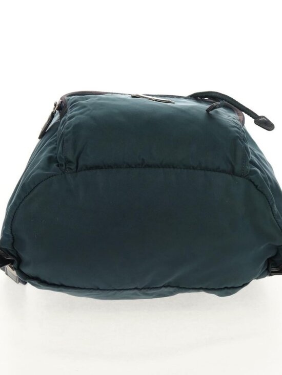 PRADA Backpack Nylon Blue Silver Auth 157773 main image 13